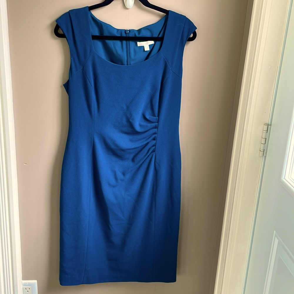Teal Crepe dress